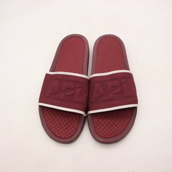 APL Techloom Slides Sandals Slipper Men\'s Size 12 Burgundy Comfort Slip On Shoes main image 5